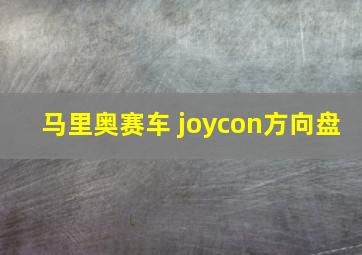 马里奥赛车 joycon方向盘